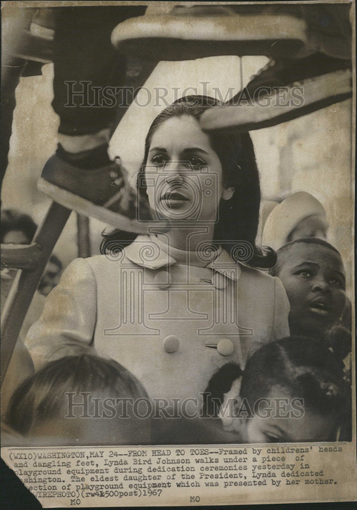 1967 Press Photo Lynda Bird Johnson Elder Daughter of President. - Historic Images