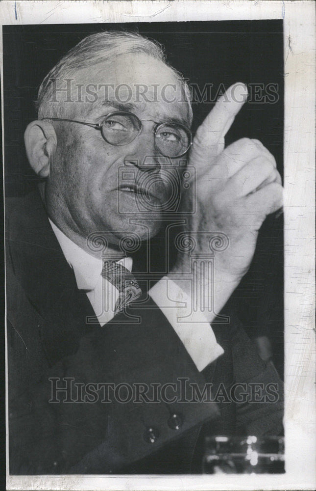 1950 Press Photo Seth Richardson, Chairman of president Truman&#39;s loyalty review - Historic Images