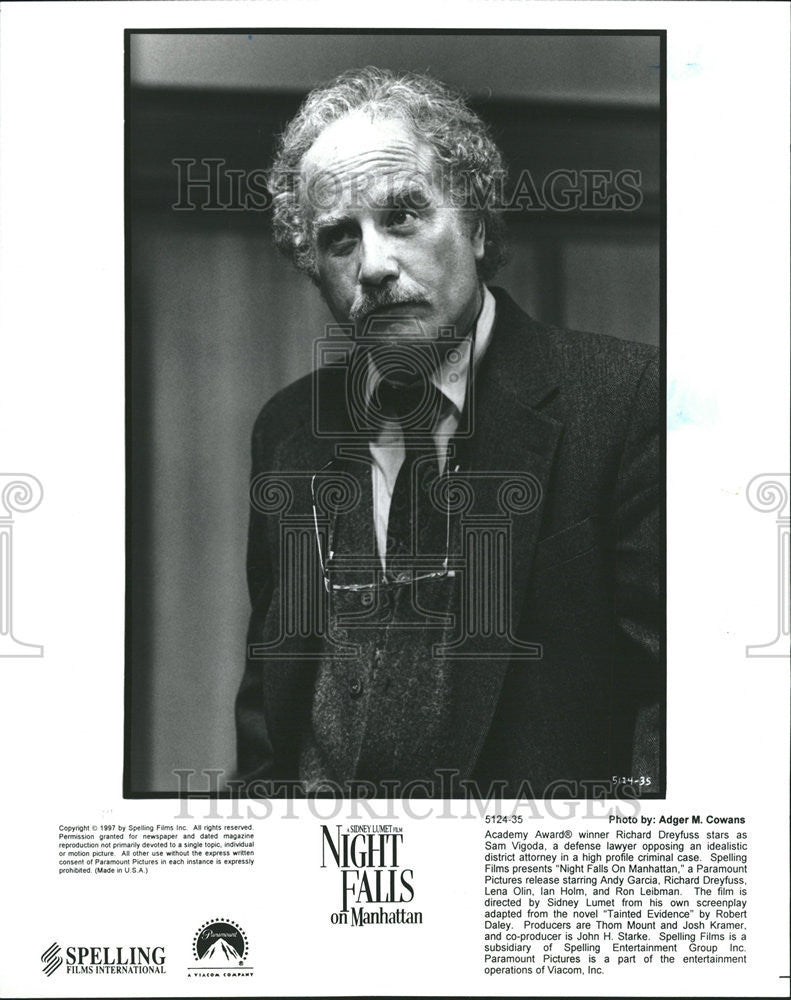 1997 Press Photo Richard Dreyfuss American Film Television Theater Actor Chicago - Historic Images