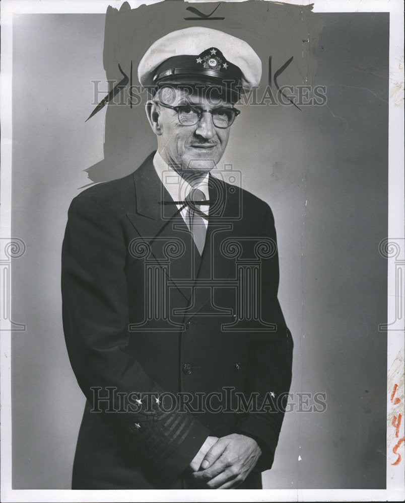 1957 Press Photo Francis Martin Commander Army Detroit - Historic Images