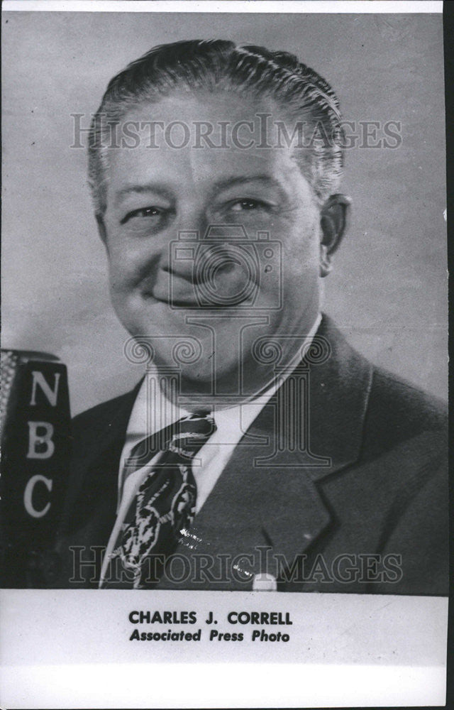 1951 Press Photo Charles James Correll American radio comedian Amos Andy show - Historic Images