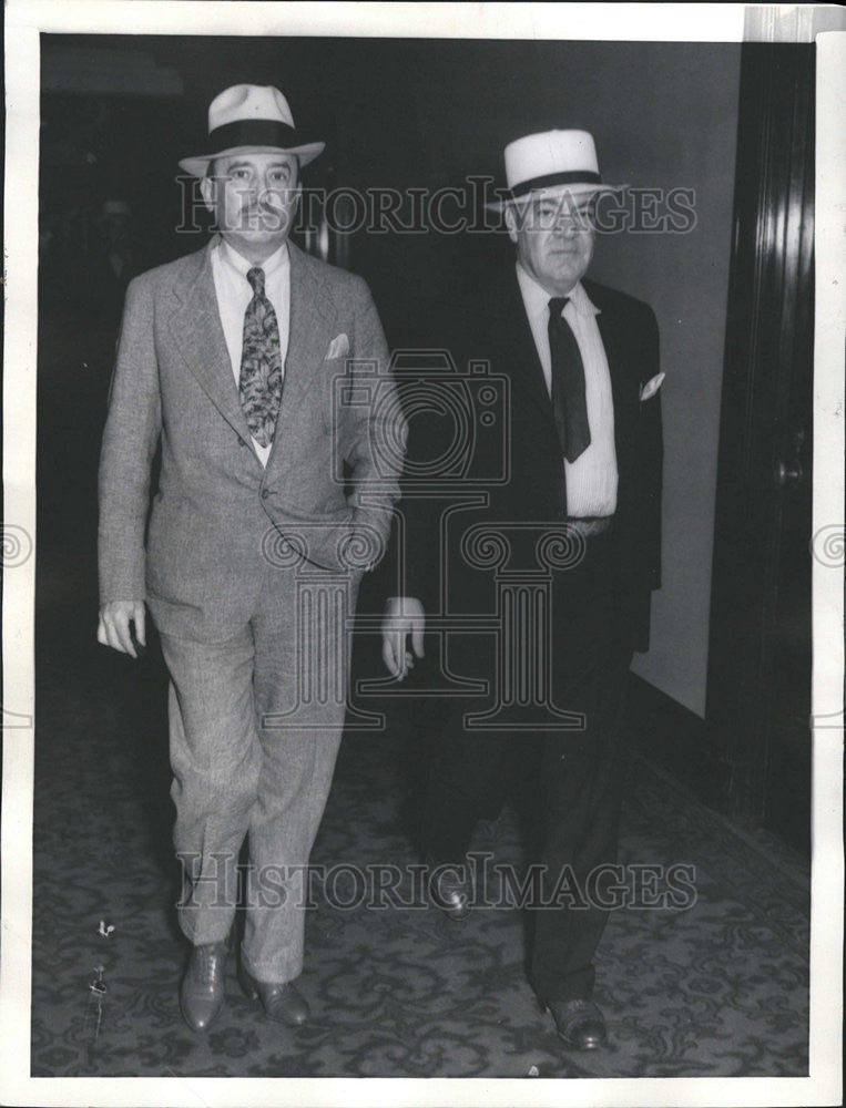 1934 Press Photo Hugh S Johnson American Army Officer Businessman Writer Chicago - Historic Images