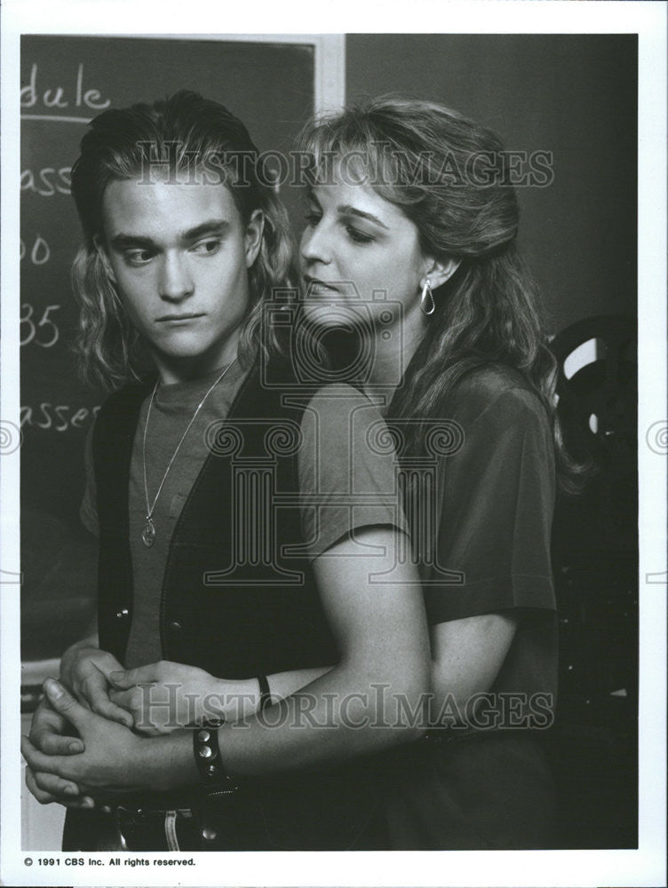 1992 Press Photo Helen Hunt and Chad Allen &quot;Murder in New Hampshire: The Pamela - Historic Images