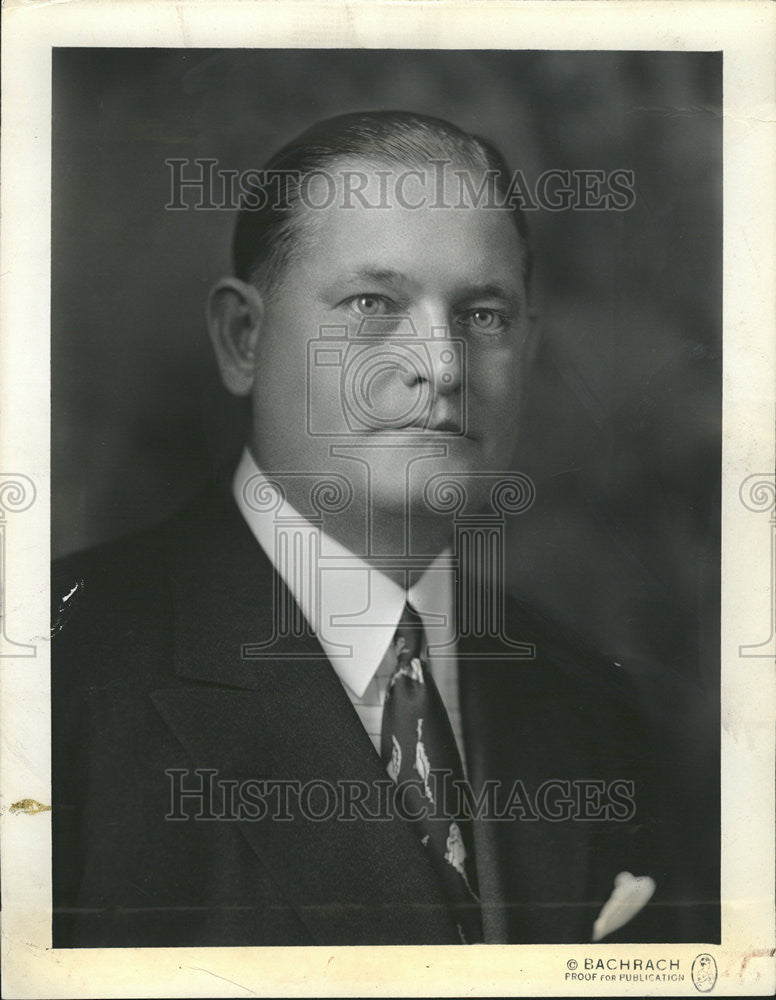 1938 Press Photo Edmund C Fleming Vice President Grace Bement Inc Detroit Mich - Historic Images