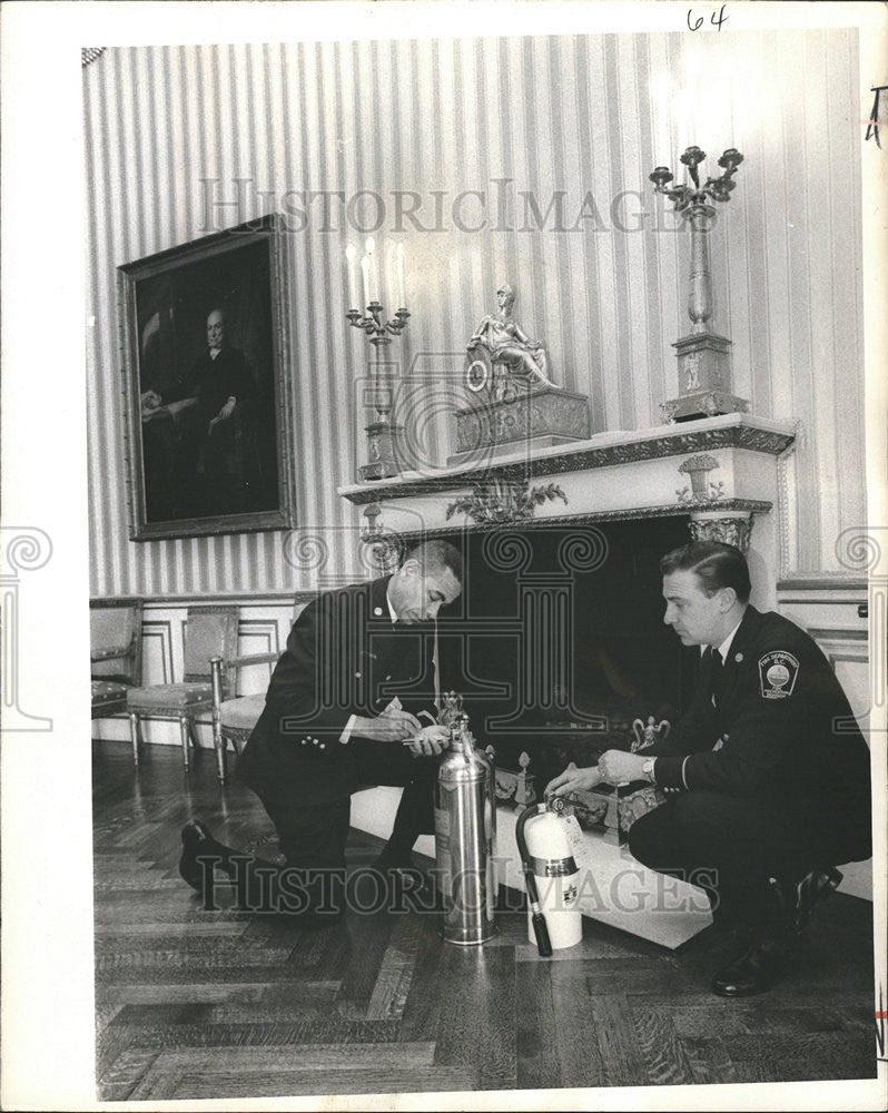 1969 Press Photo Blue Room White House Washington D.C. - Historic Images