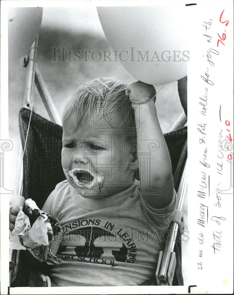 1984 Press Photo July Fourth Celebration Straub Park St. Petersburg Florida - Historic Images