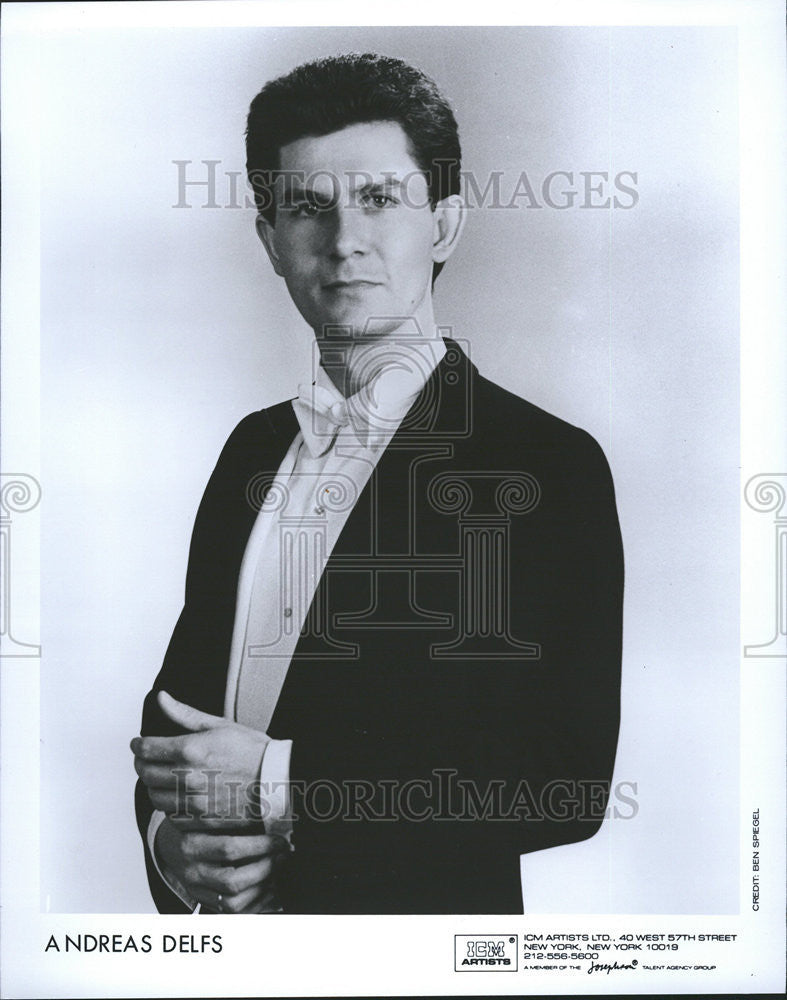 1993 Press Photo Andreas Delfs German conductor Milwaukee Symphony Orchestra - Historic Images