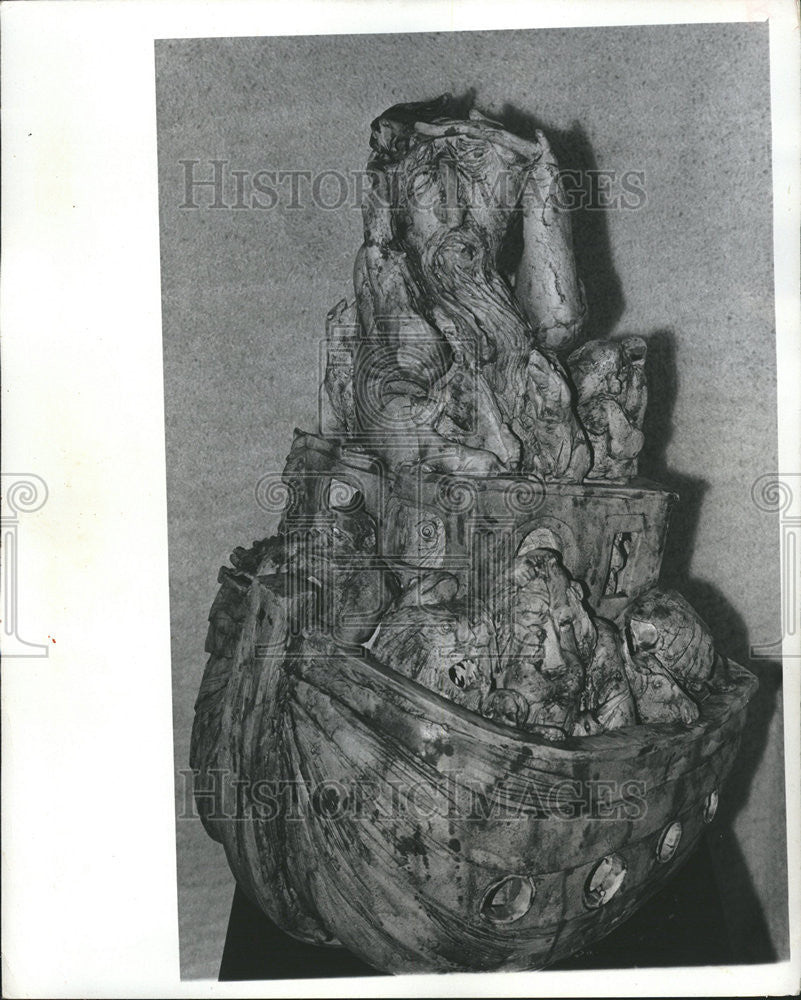 1976 Press Photo Florida Gulf Coast Art Center Ceramic Sculpture - Historic Images