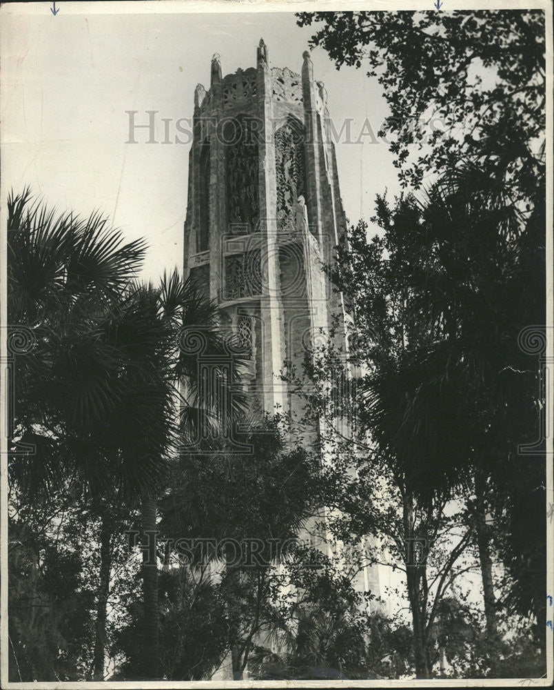 1949 Press Photo Bok Tower High Hill garden monument Dutch Immigrant America - Historic Images