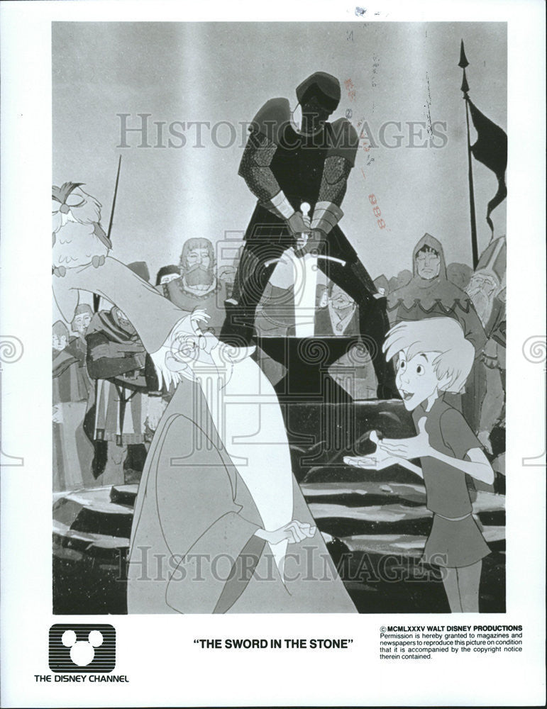 1985 Press Photo THE SWORD IN THE STONE AMERICAN COMEDY FILM WALT DISNEY - Historic Images