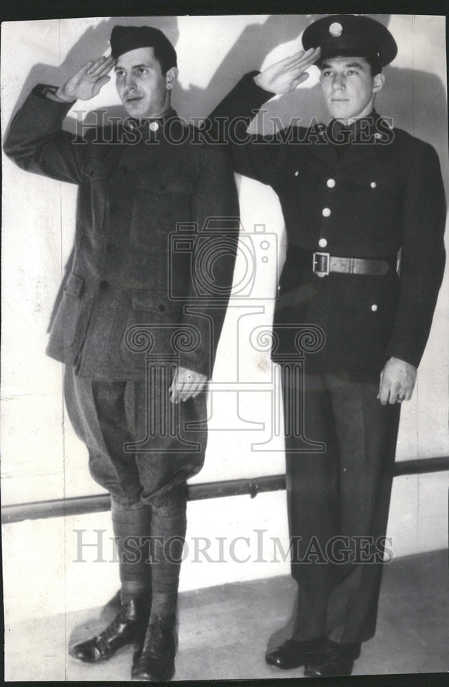 1941 Press Photo Changeth Uncle Sam army Fort Dix NJ John Rice Murphy Jersey - Historic Images