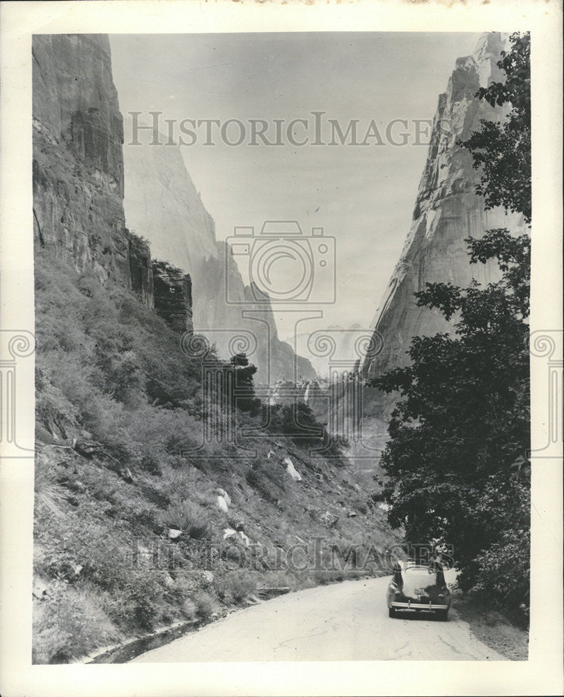 1948 Press Photo Zion Canyon National Park Utah - Historic Images