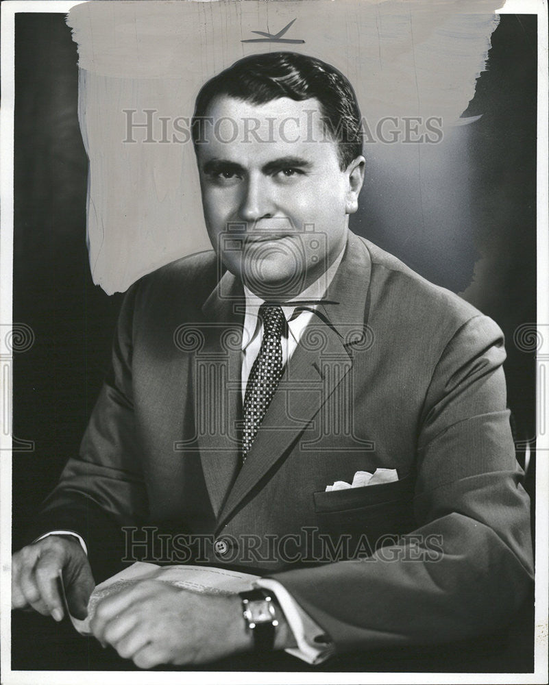 1960 Press Photo Carter Burgess business executive Von Behr - Historic Images