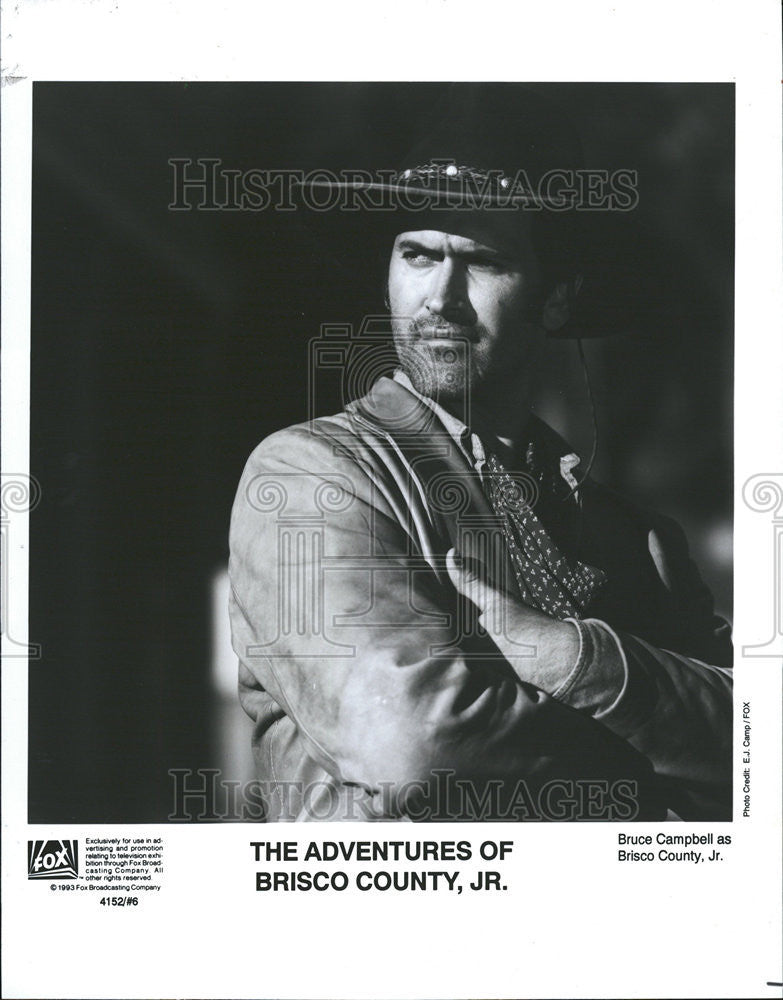 1993 Press Photo Bruce Campbell Brisco County, Jr The Adventures Of Brisco Count - Historic Images