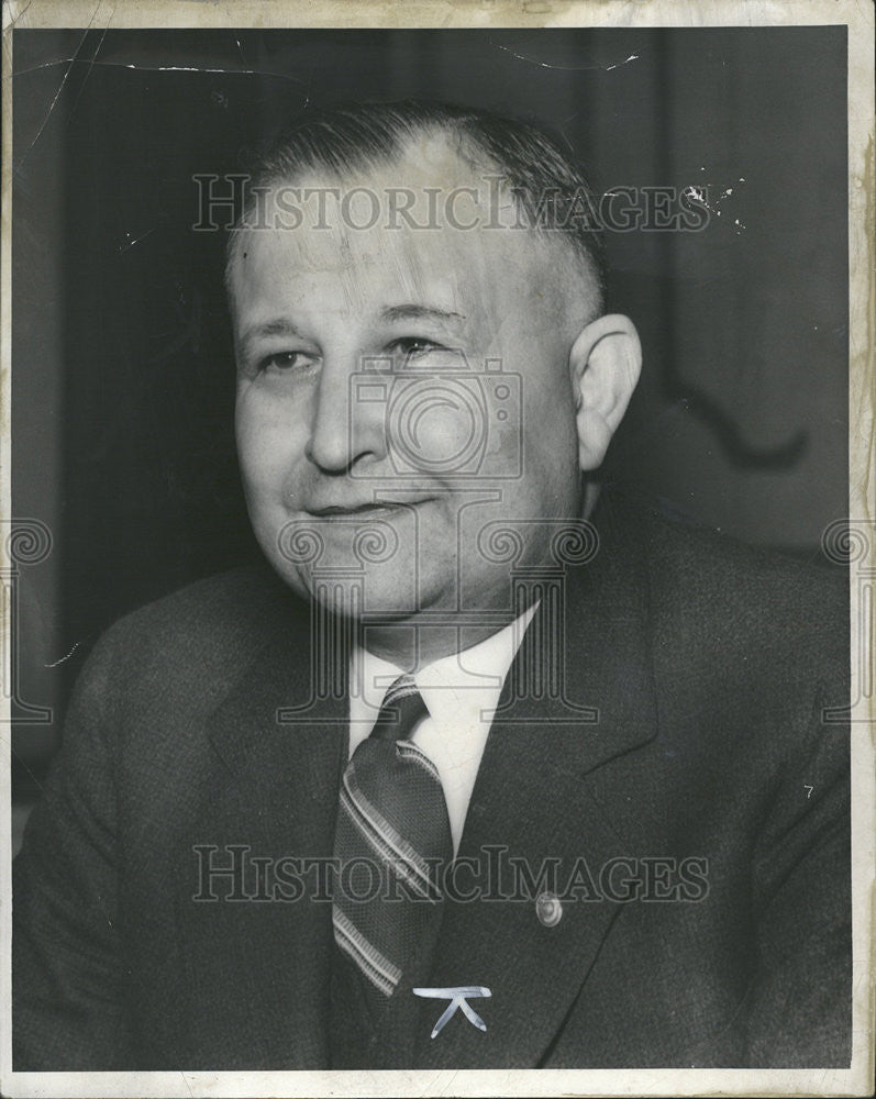 1937 Press Photo Herman Browe  Assistant Superintendent Detroit Public Schools - Historic Images