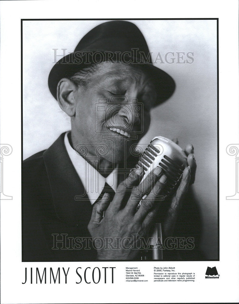 2000 Press Photo Singer Jimmy Scott - Historic Images