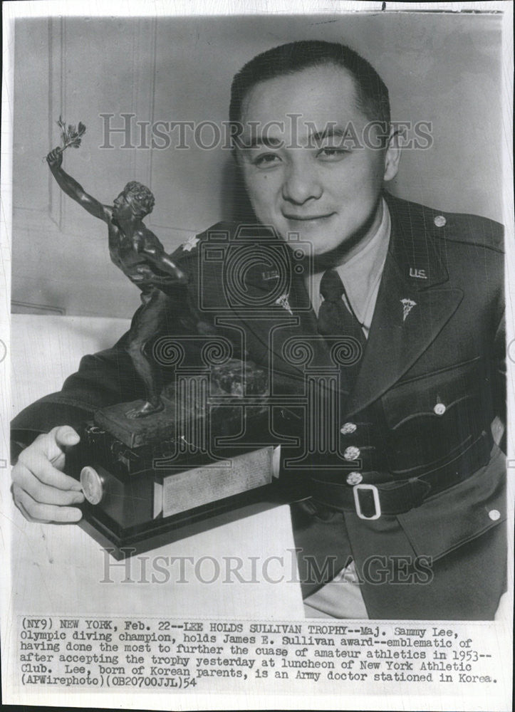 1954 Press Photo Sammy Lee - Historic Images