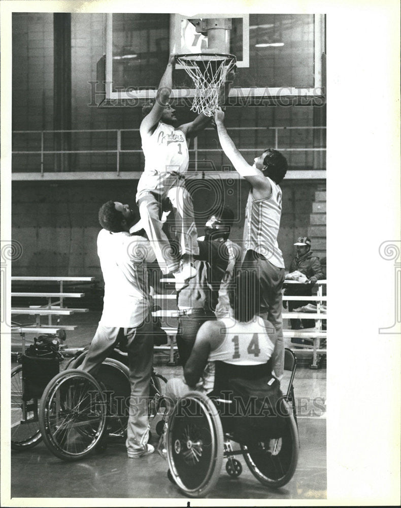 1986 Press Photo Richard University Illinois Chicago California Wheelchair - Historic Images