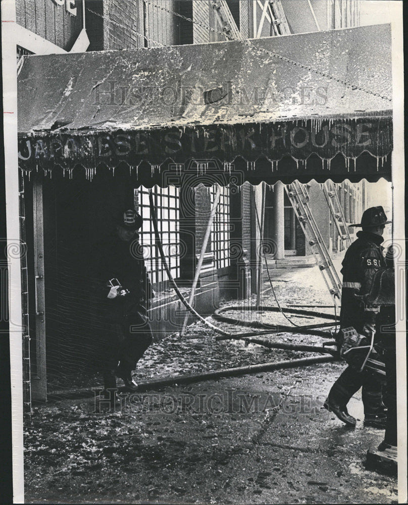 1970 Press Photo General Views of the Japanese Steak House Where Fire Happened - Historic Images