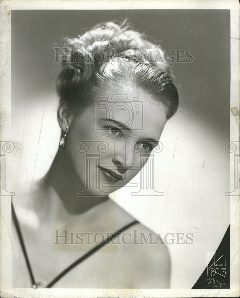 1947 Press Photo Kirsten Kenyon Edwin Lester Musical  Triumph Song Norway - Historic Images