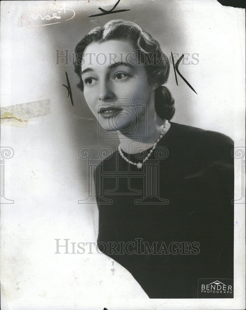 1954 Press Photo Patricia Neal American Helen Benson Louis William Burdette - Historic Images