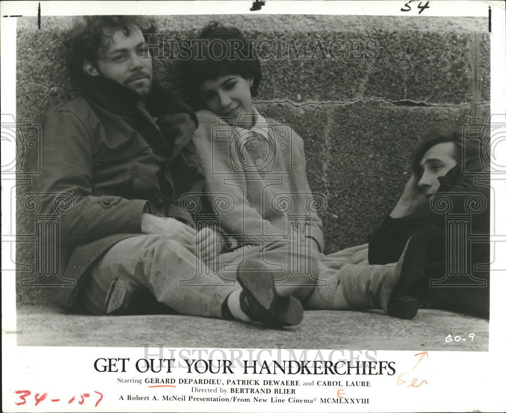 1979 Press Photo Get Out Your Handkerchiefs Dewaere Laure Depardieu - Historic Images