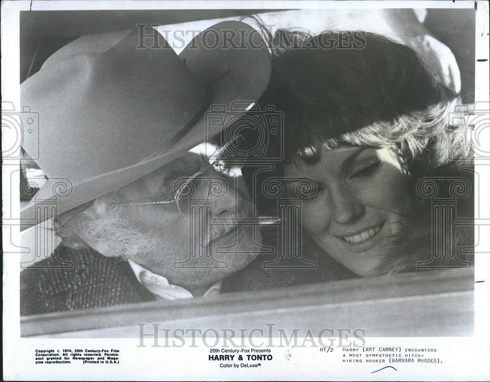 1974 Press Photo Carney Rhodes Harry Tonto - Historic Images