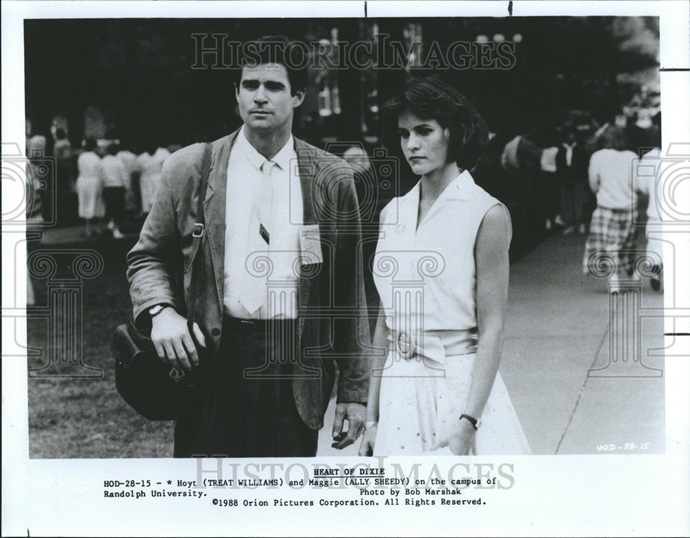 1988 Press Photo Actor Treat Williams In Heart Of Dixie - Historic Images