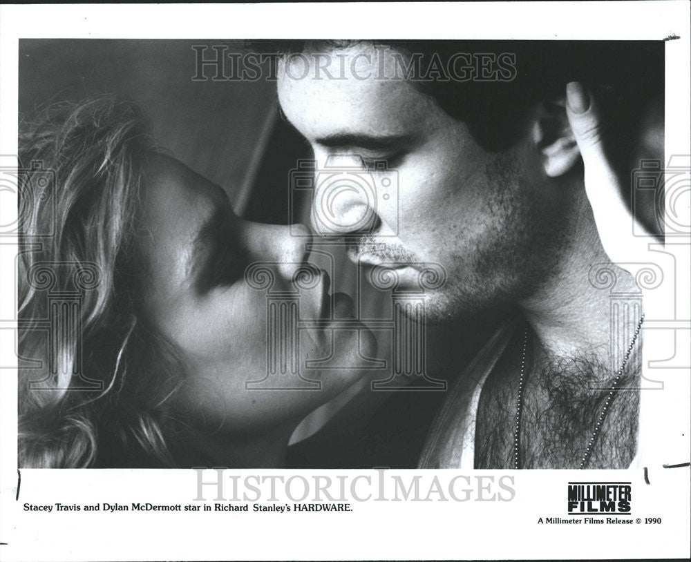 1990 Press Photo Stacey Travis Dylan McDermott Hardware - Historic Images