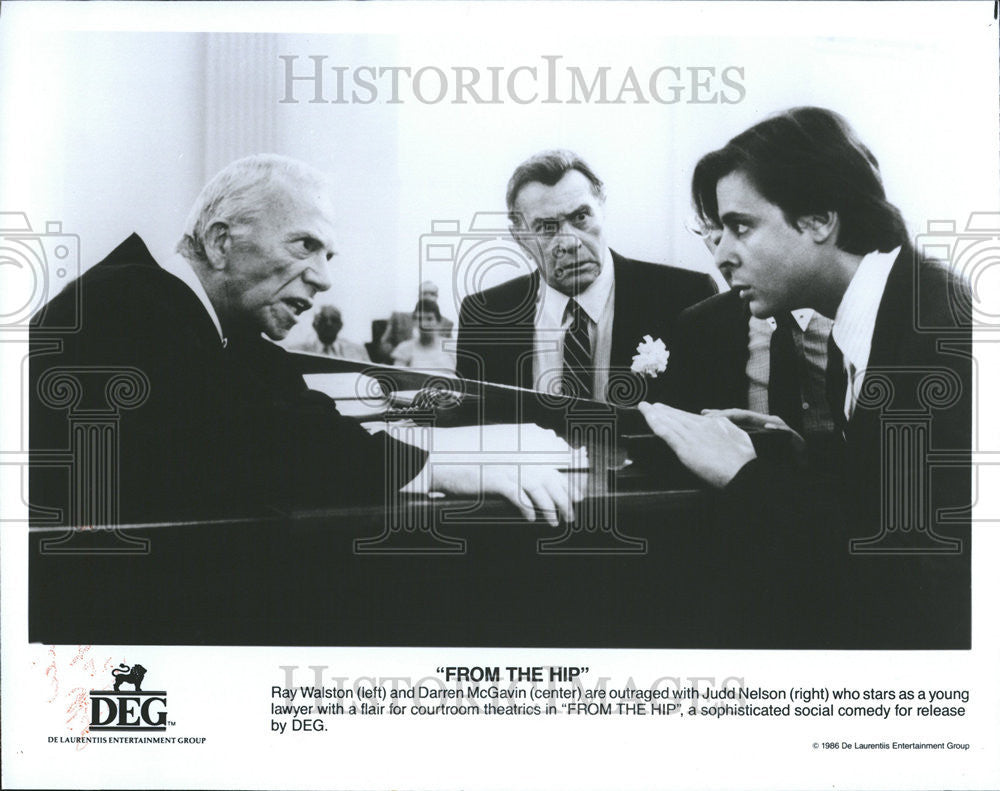 1988 Press Photo Walston McGavin Nelson From Hip - Historic Images