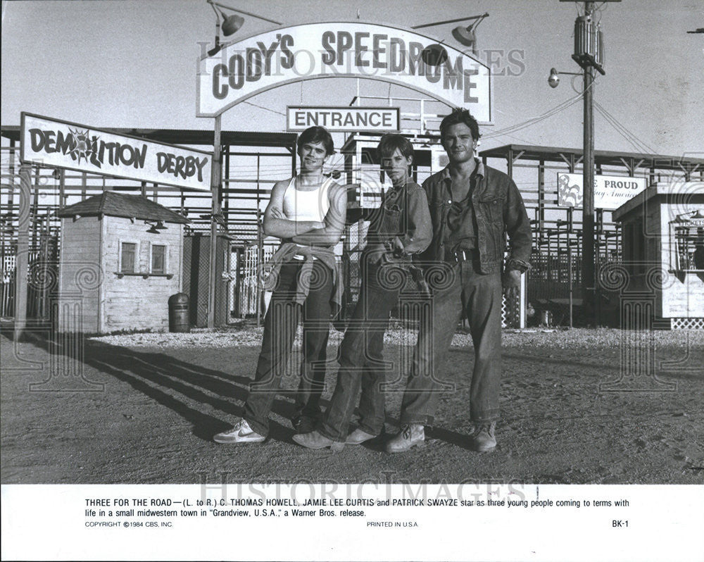 1985 Press Photo Grandview USA Film Actors Howell Curtis Swayze - Historic Images