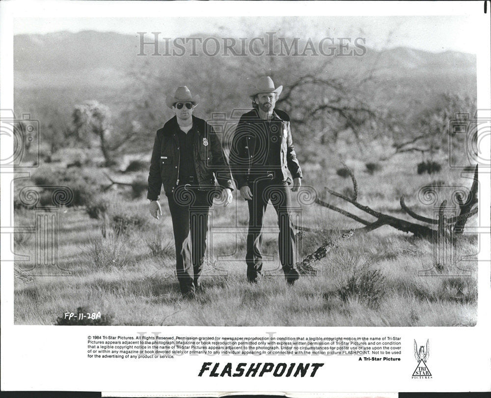 1985 Press Photo A Scene From the Movie Flashpoint - Historic Images