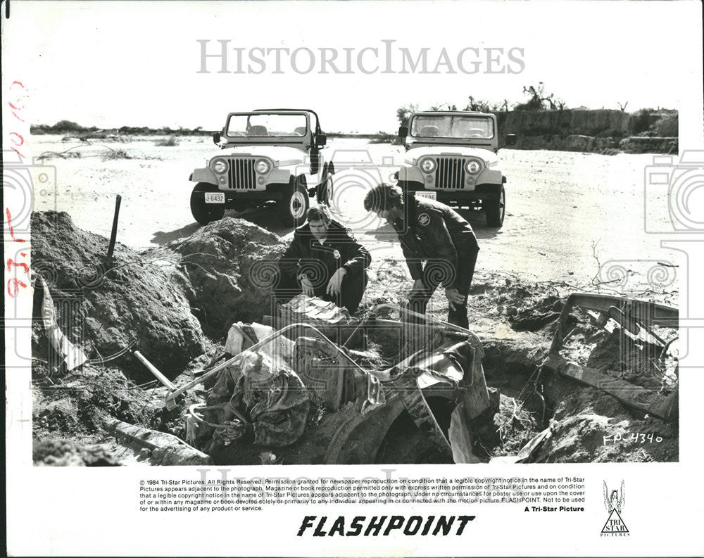 1984 Press Photo Williams Kristofferson Flashpoint - Historic Images