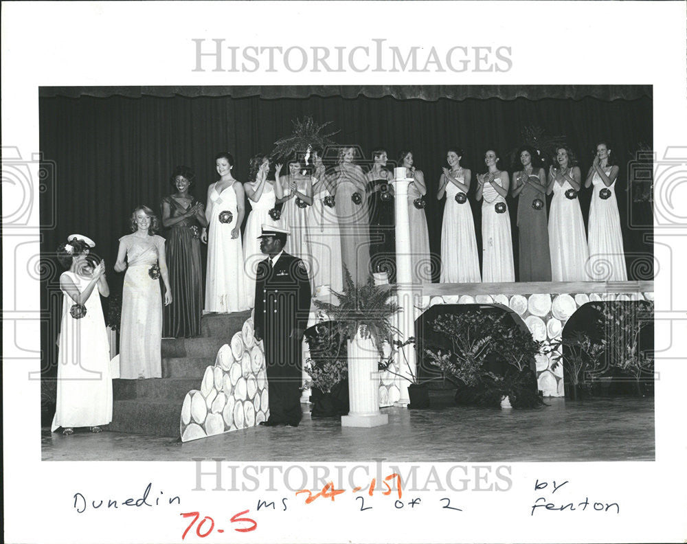 1981 Press Photo Miss Dunedin Ballerina Contestants Evelyn Carver High School - Historic Images