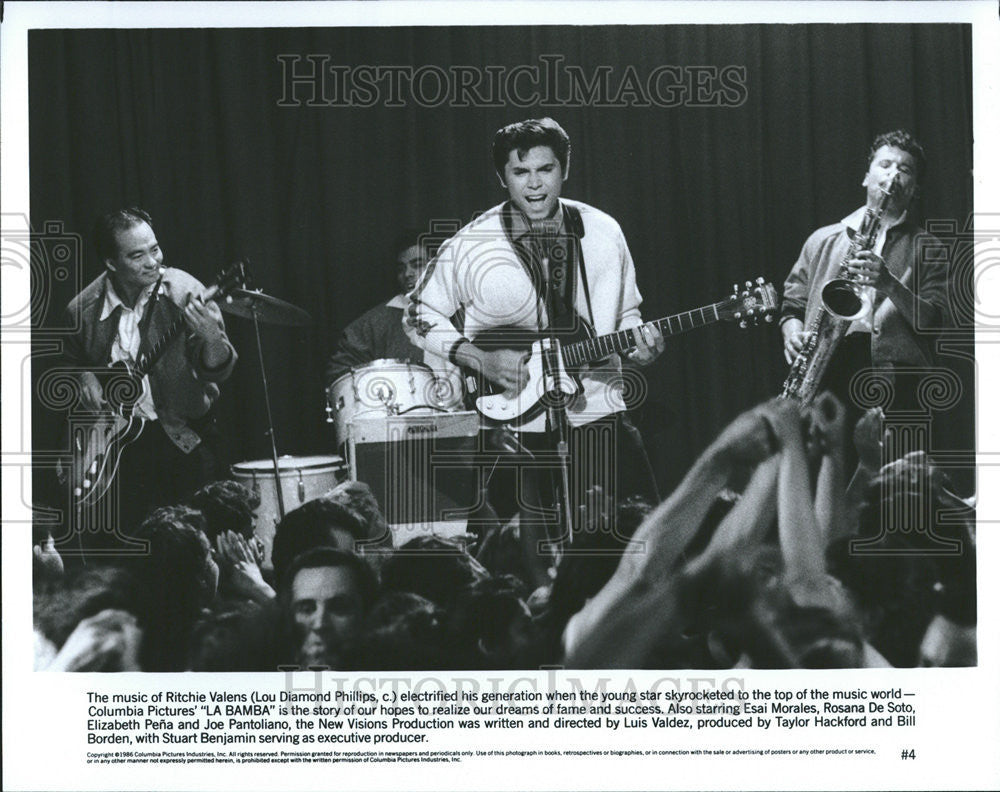 1986 Press Photo Lou Diamond Phillips/AmericanActor/Director - Historic Images