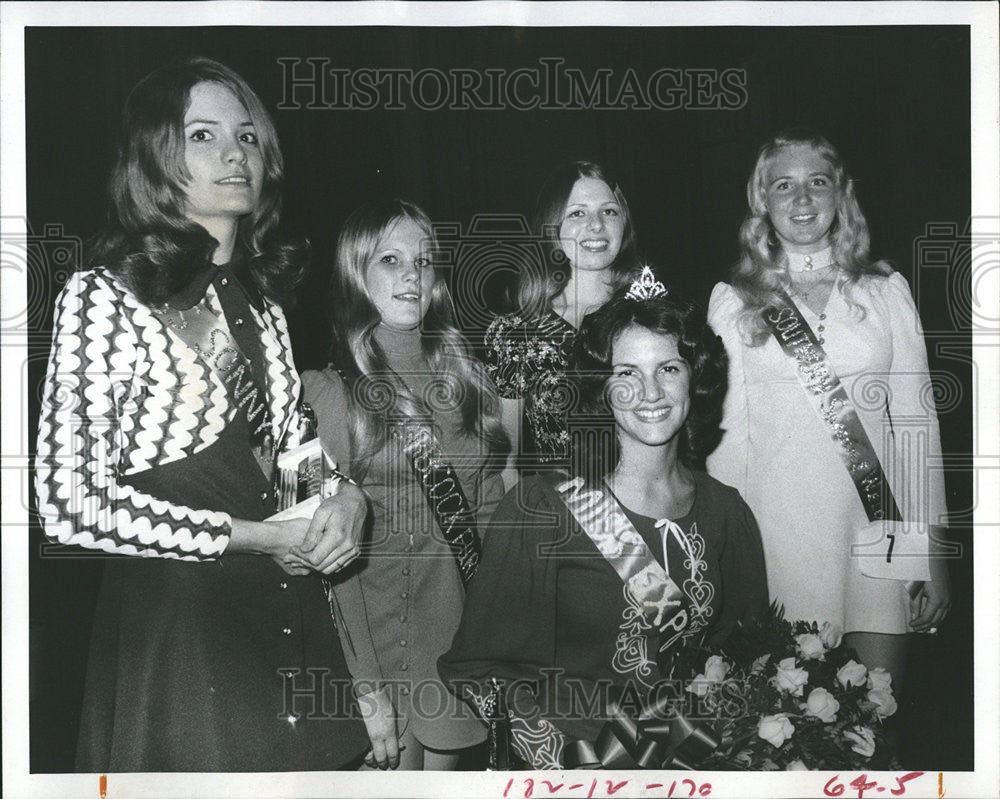 1973 Press Photo Beauty Pageant Contestants - Historic Images