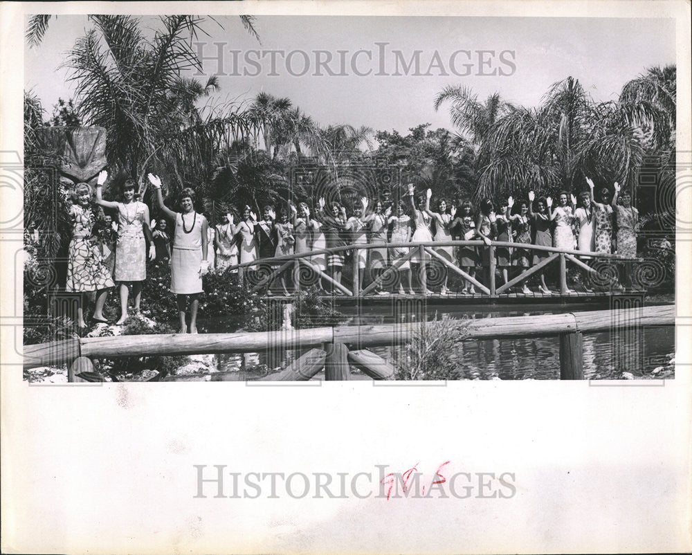 1966 Press Photo Miss Teenage America Pageant Contestants - Historic Images