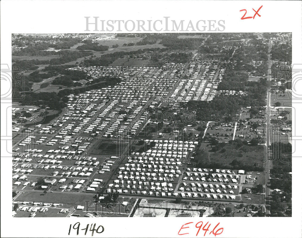 1982 Press Photo Betmar Park Aerial View - Historic Images