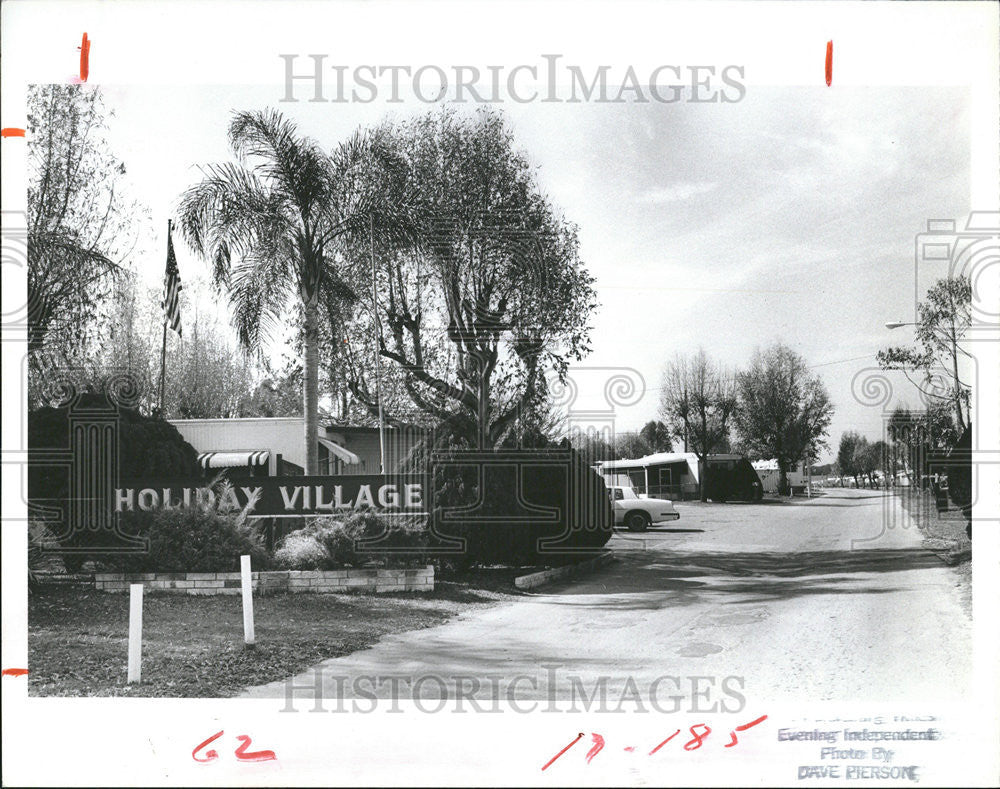 1984 Press Photo Holiday Village mobile home park in Seminole, FL - Historic Images