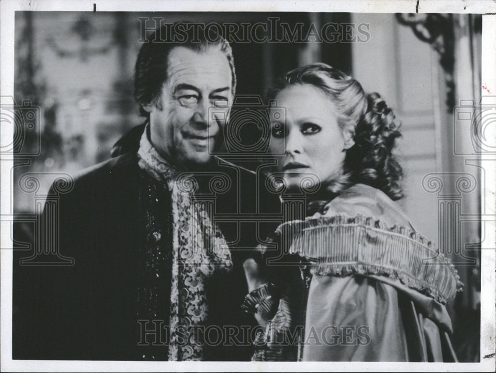 1981 Press Photo Fifth Musketeer Film Actors Harrison Andress - Historic Images