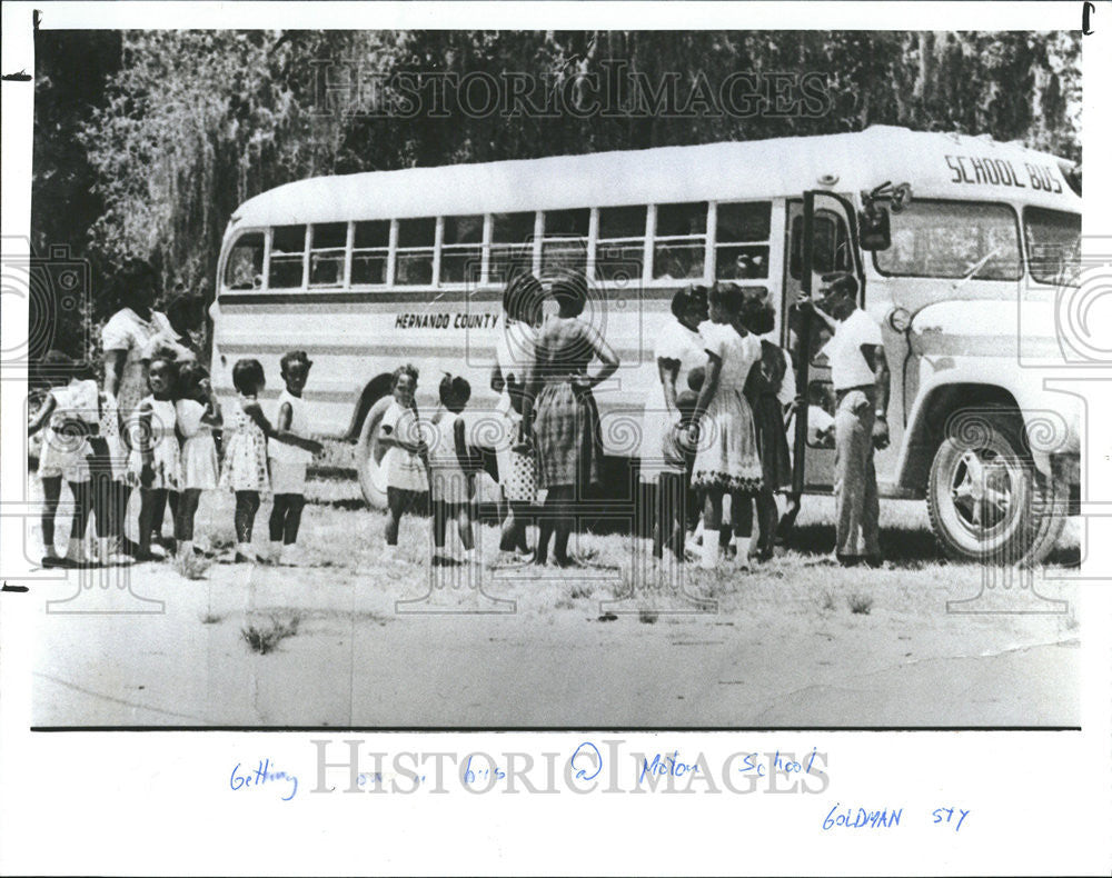 1990 Press Photo Children Ready School Pupils Moton School - Historic Images