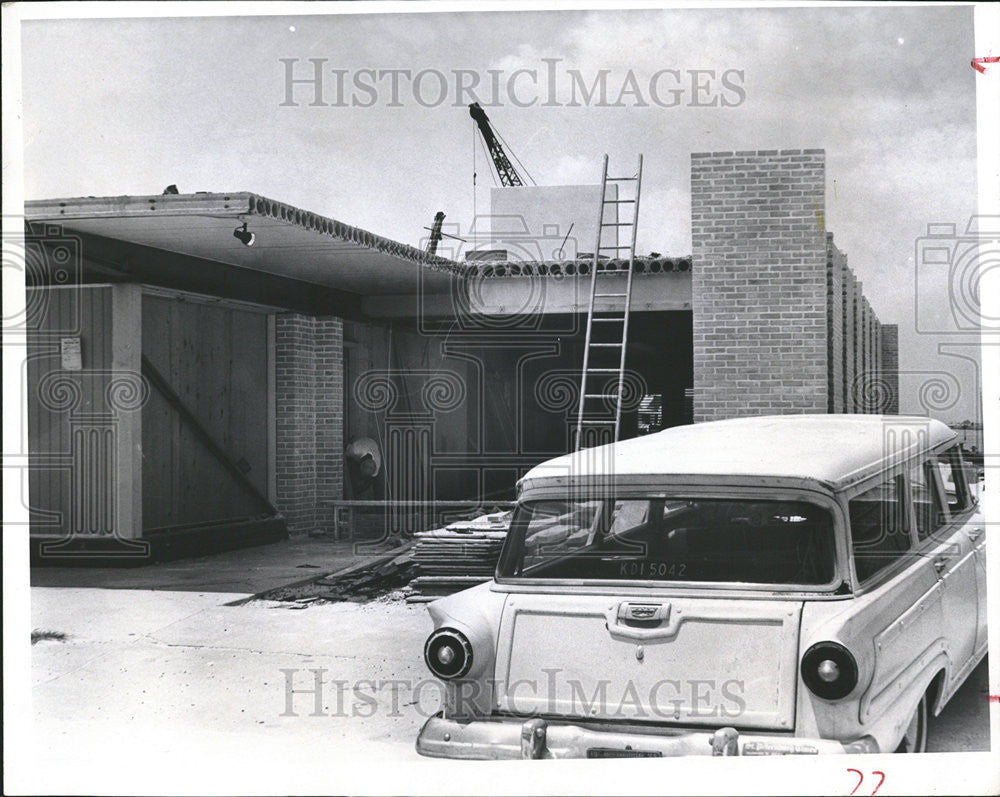 1965 Press Photo Misener Marine Martha Construction St Petersburg Beach - Historic Images