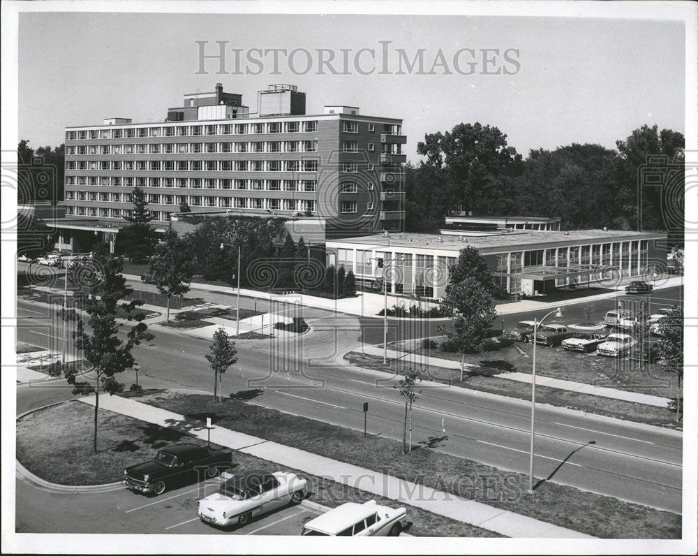 1964 Press Photo Kellogg Hotel Conference Center Michigan State University - Historic Images