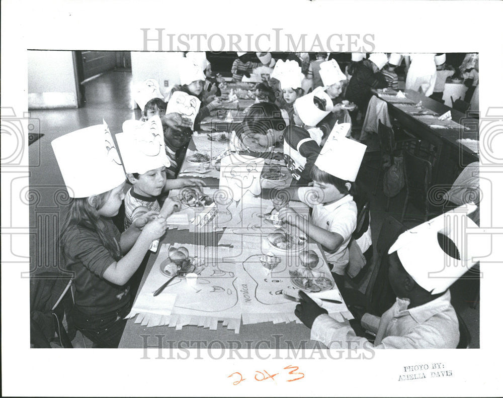 1983 Press Photo Ridgewood Park Elementary School Orlando Florida - Historic Images