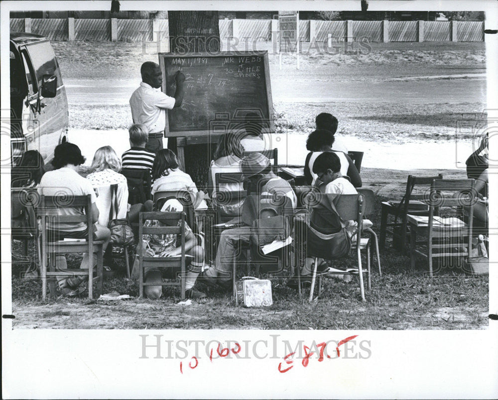 1981 Press Photo Squad Waste watchers Rio Vista Elementary School Energy Snap - Historic Images