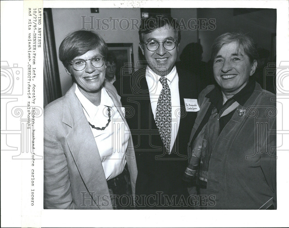 1995 Press Photo Latino Artists Dorothy Lucero - Historic Images