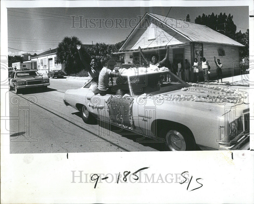 1978 Press Photo Pinellas High School Reunion Parade Clearwater - Historic Images