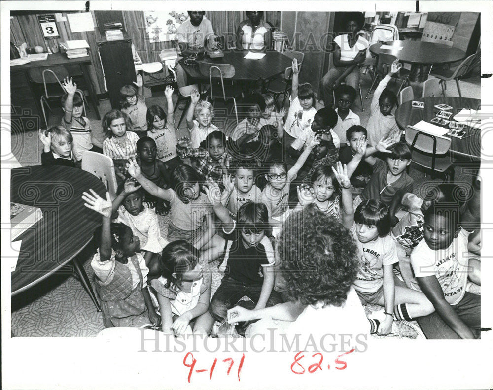 1981 Press Photo Remedial Classes/Federal Aid/Melrose Elementary School/Florida - Historic Images