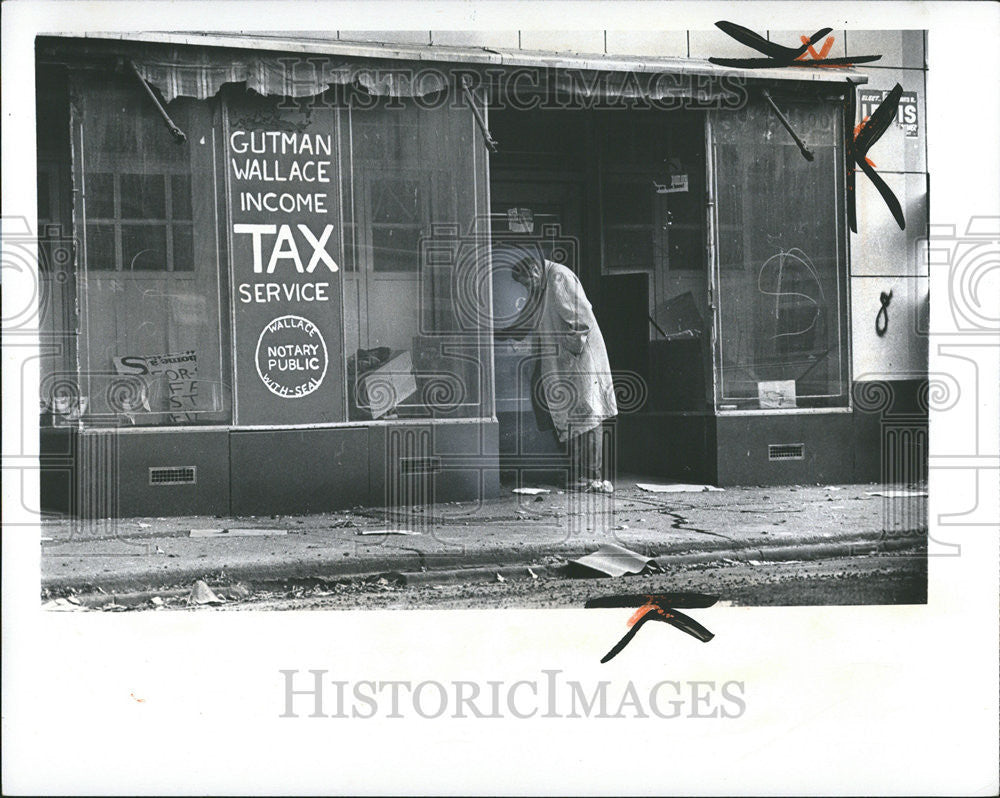 1976 Press Photo Detroit Cass Corridor, 3rd Street - Historic Images