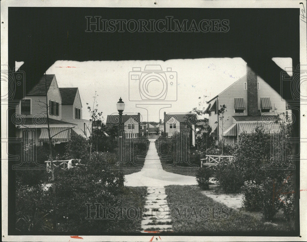 1931 Press Photo Radburn New Jersey Neighborhood Houses - Historic Images